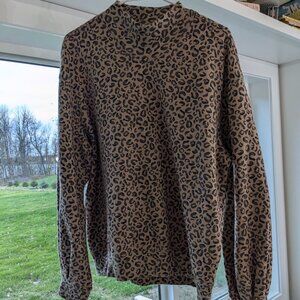 Leopard print sweater